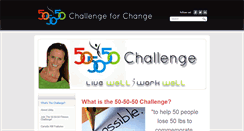 Desktop Screenshot of 50-50-50challenge.com